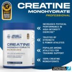 Applied Nutrition Creatine Monohydrate Powder 500g – 100% Micronized Creatine – 5g per Serving – Unflavoured – Supports High-Intensity Performance – 100 Servings - Image 3