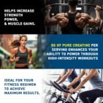 Applied Nutrition Creatine Monohydrate Powder 500g – 100% Micronized Creatine – 5g per Serving – Unflavoured – Supports High-Intensity Performance – 100 Servings - Image 5