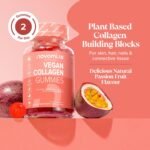 Vegan Collagen Gummies - Vegan Collagen with Added Vitamin C, BCAAs, Hyaluronic Acid - Advanced Blend - Alternative to Collagen Powder & Tablets - Collagen Supplements for Women - Novomins - Image 3