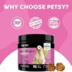 PETSY™ Dog Vitamins & Supplements 20-in-1 Essential Multivitamins, B2,B3,B6,B7,B12, Vit C, Folic Acid, Biotin, Glucosamine, Chondroitin, Wild Alaskan Salmon oil, Hemp Seed oil, Probiotics Blend Treats - Image 4