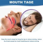 Mouth Tape for Sleeping, 120 Pcs Premium Sleep Tape, Mouth Strips Anti Snoring, Strong but Gentle Adhesion for Men Women, Reduces Snoring and Improves Nasal Breathing - Image 4