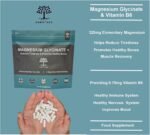 Magnesium Glycinate + with Added Vitamin B6-1600mg Supplement as Bisglycinate - High Strength - High Absorption - 320mg Elemental Magnesium - 90 Vegan Capsules - Made in The UK - Image 3