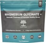 Magnesium Glycinate + with Added Vitamin B6-1600mg Supplement as Bisglycinate - High Strength - High Absorption - 320mg Elemental Magnesium - 90 Vegan Capsules - Made in The UK - Image 5