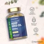 Hemp Seed Oil Capsules High Strength | 180 Softgels | 3000mg | Cold Pressed Supplement with Omega 3 6 and 9 | by Horbaach - Image 7