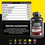 Refined Cuts Thermogenic Fat Burner Capsules (30 Days Supply) – 90 Vegan Capsules for Weight Loss, Metabolism Booster & Appetite Control with KSM-66 Ashwagandha & Caffeine, Energy & Focus Support - Image 4