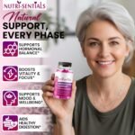 Menopause Gummies for Women- Multi-Symptom Menopause Support with Vitamins & Minerals for Energy, Mood, Stress, & Bone Health- Natural Menopause Supplements Women- 60 Gummies - Image 3