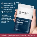BestLyfe Liver Support + | Milk Thistle | Twin Pack | 120 Capsules | Liver Detox | Liver Cleanse | Liver Repair | Liver Supplements | Brain Function Support | Drug Free Treatment | UK Made - Image 3