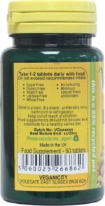 Lion's Mane 2500mg : Memory & Mood Supplement : 60 Tablets, in a Planet-Friendly 99% Recycled Pot - Image 3