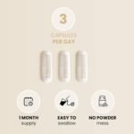 Advanced Collagen Complex | Made in The UK | Hydrolysed Collagen Supplements for Women & Men Enhanced with High Absorption Hair Skin and Nails Vitamins A, C & E | 90 Capsules - Image 4