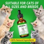 Cat Antibiotics for Infections 60ml Vitamins for Cats Supplements Antibiotic Ointemnt Cats Vitamin Paste Support Immune System & Cat Allergy Relief - Image 6
