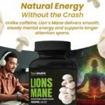 100% Real Mushroom Lions Mane Capsules Supplement Sourced from Authentic Farms Support Brain Health Promote Cognitive Function for Men & Women - 60 Capsules - Image 7