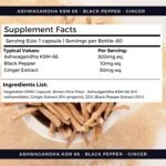 Nutripact Ashwagandha KSM 66 Capsules 3-in-1 Complex – with Black Pepper (Piperine) & Ginger Extract – 5% Withanolides – High Strength Ashwaganda Supplement - 60 Vegan Capsules (not Tablets) – UK - Image 5
