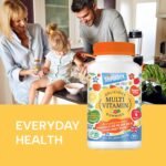 Premium Multivitamin Gummies for Adults & Children - Vitamin C, D2, B6, B12, B3, E, Folic Acid & Biotin, Energy Booster, Immune Support, Apple, Strawberry & Lemon Flavours, Sugar Free, Vegan - Image 4