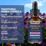 Lymph System Support Supplement - with Dandelion Extract, Zine, Burdock Powder - Reduce Lymph Swelling - Artichoke Lymphatic Drainage & Liver Repair Supplement - 60ml - Image 5