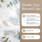 Zipvit Psyllium Husk Fibre Supplement, 1400mg Psyllium Husk Powder, Up to 4200mg Per Serving, 120 Vegan Capsules - Image 4