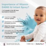 BetterYou Vitamin D 400 IU Infant Oral Spray for Babies & Kids Under 3 Years, Gentle Fast Acting Formula to Support Growing Bones and a Healthy Immune System, 3-Month Supply, Flavour Free - Image 3