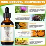 Allergy Relief for Cats, Cat Itch and Immune Drops, Naturally Support Allergy Relief for Cats, Skin Allergy Treatment, Effective Seasonal Allergy Relief (2 fl.oz) - Image 8
