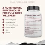 Ancestral Supplements Grass Fed Beef Bone and Marrow Supplement, Bone, Skin, Oral Health, and Joint Care Supplements Promote Whole-Body Wellness, Non-GMO Whole Bone Extract, 180 Capsules - Image 3