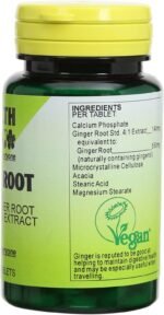 Health Plus Ginger Root 550mg Digestive Health Plant Supplement - 60 Tablets - Image 3