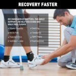 Plantar Fasciitis Socks 1 PAIR, Compression Foot Sleeves for Sport Arthritis Pain Relief, Ankle Support Brace for Men and Women Black M - Image 4