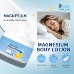 Magnesium Cream for Sleep,Magnesium Oil Lotion with Lavender for Relaxation & Muscle Pain Relief,Natural Magnesium Butter for Body Skin Care,Fall Asleep Fast,Magnesium Balm for Deep Hydration - Image 4