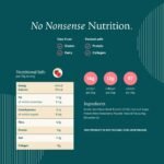 Freja Collagen Protein Shake | Strawberry | Natural Bone Broth Powder | Dairy & Gluten Free | 300g (12 Servings) - Image 5