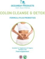 Colon Cleanse & Detox Formula Plus Probiotics Supports Relief from Bloating & Constipation Gut Health Support Herbal Laxatives for Regularity Vegan Capsules (30 Capsules) - Image 3
