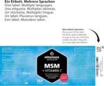 MSM Capsules with Vitamin C - 360 Capsules for 6 Months - 1334 mg Daily Dose of Organic Sulfur Powder, 99.9% Pure Methylsulfonylmethane - German Quality Supplement - Image 6