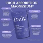 Magnesium Glycinate Supplements | Magnesium Supplements 5-in-1 with Bisglycinate, Citrate, Malate, Marine, Oxide, Vitamine B6 | High Strength Complex Sleep, Cramp, Stress, Anxiety Health Supplemet, 60 - Image 3