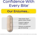ENZYMEDICA - GlutenEase Extra Strength (30 Capsules) | Food Intolerance Digestive Enzymes Supplements | Maximum Gluten Digestive Enzymes Blend, Nutrient Supplements, Gut Health Supplement, Vegan - Image 3