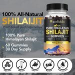 Pure Shilajit Gummies, Shilajit Gold Gummies Himalaya shilajit Original with Fulvic Acid & 85+ Trace Minerals for Energy and Immune Support for Men Women, 100% Natural and Vegan, 60 Gummies - Image 3