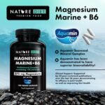 Nature Diet Magnesium Marine + B6 - Magnesium Supplements - 375mg Magnesium per Serving - 150 Vegan Tablets - Image 3