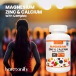 Magnesium Calcium Zinc with Vitamin D3 & K2 Gummies, Multivitamin for Women and Men, Bone Strength & Muscle Function, Extra Absorption Formula, 30 Days Serving - Image 5