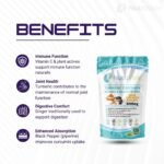 Nutrivolv Turmeric Curcumin 3200mg with Ginger & Black Pepper for Enhanced Absorption | High Strength | Organic | Vegan 120 Tablets | Joint Support, Inflammation & Pain Relief - Image 3