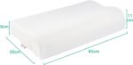 Fityou Memory Foam Pillow,Ergonomic Neck Support Pillow,Orthopaedic Cervical Pillow,Sleeping Pillow with Zip for Side Sleepers,Back Sleepers,Washable Pillow Case,60 x 35 cm - Image 4