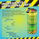 TOXIC WASTE Sour Apple Energy Drink – 12 x 500ml Cans, Crisp Sparkling Fizz with Bold Flavour, Multipack for Gaming, Study, Parties, Road Trips and Fun Sharing - Image 5