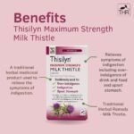 Schwabe High Strength Milk Thistle - Thisilyn Maximum Strength - Traditionally Used for Relief of Overindulgence, Indigestion, Upset Stomach - Traditional Herbal Medicinal Product - 30 Capsules - Image 4