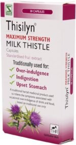 Schwabe High Strength Milk Thistle - Thisilyn Maximum Strength - Traditionally Used for Relief of Overindulgence, Indigestion, Upset Stomach - Traditional Herbal Medicinal Product - 30 Capsules - Image 6
