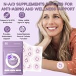 60PCS Boost Patches for Women & Men, Supplements Patches for Anti-Aging and Wellness Support, Botanical Plant-Based Formula, Support Cell Renewal, Premium 8-Hour Time-Release - Image 3