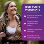 Acai Berry 5000mg Capsules | with Vitamin C | Supports Immune System & Collagen Formation | Freeze-Dried Extract | Vegan Friendly | 240 Capsules = 4-Month Supply | UK Made - Image 5