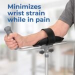 DAYS Arthritic Adjustable Height Crutch, 94-119 cm (37-47 Inch), Aluminum, Rotating Handle Arthritic Crutch For Reduced Strain, Supports 160 kg (25 st), Arm Trough (Eligible for VAT relief in the UK) - Image 4