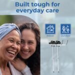 DAYS Arthritic Adjustable Height Crutch, 94-119 cm (37-47 Inch), Aluminum, Rotating Handle Arthritic Crutch For Reduced Strain, Supports 160 kg (25 st), Arm Trough (Eligible for VAT relief in the UK) - Image 8