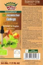 Ginkgo Biloba Organic Extract with Amber Organic Extract/Ginkgo Biloba with Baltic Amber Organic /50 ml/Elixir of Youth, Supports The Body and The Brain/brochure About Amber for Free. - Image 3