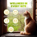 ZENO Hemp Calming Chews For Cats Anxiety 200 pcs - Cat Anxiety Relief - Cat Melatonin - Cat Calming Chews - For stress, travel, check-up, barking or grooming - Cat Calming Treats - Salmon - Image 3