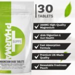 Pharma Magnesium Oxide 200mg - High Strength Magnesium Supplement for Muscle, Bone & Nerve Support - 30 Tablets, UK-Made, Essential Mineral for Energy & Relaxation - Image 4