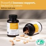 New Immune Rescue, The Vegan Wellness Co. 60 Vegan Immune Booster Capsules, Plus Turmeric for Optimal Immunity, Energy & Wellness (3) - Image 3