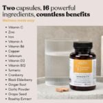 New Immune Rescue, The Vegan Wellness Co. 60 Vegan Immune Booster Capsules, Plus Turmeric for Optimal Immunity, Energy & Wellness (3) - Image 4