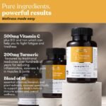 New Immune Rescue, The Vegan Wellness Co. 60 Vegan Immune Booster Capsules, Plus Turmeric for Optimal Immunity, Energy & Wellness (3) - Image 5