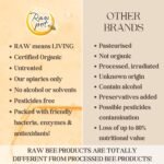 RAW POT - ORGANIC HONEYDEW HONEY WITH PROPOLIS - Natural Raw Pure Unpasteurised Honey Rich in Antioxidants for Immunity Support, Skin, Digestive Health | Smooth and Silky | For Kids And Adults (300g) - Image 8
