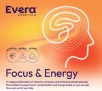 Focus & Energy - Supplement with Bacopa, Ginseng and 15 Essential Vitamins and Minerals - 60 Capsules - Image 4